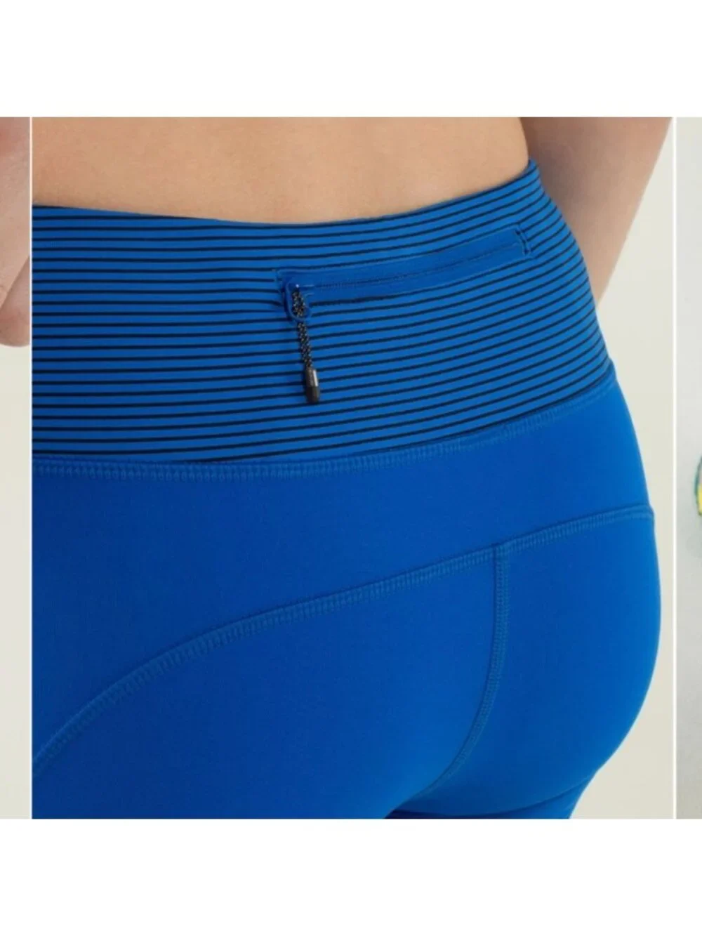 Lululemon Speed Tight *Brushed Interlock Baroque Blue / Mini Hyper Stripe Baroq